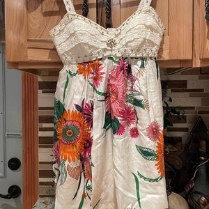 Floral women dress or tunic with gorgeous designs.